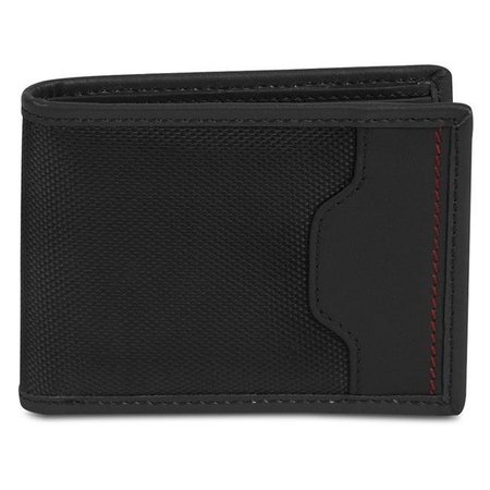 TRAVELON Travelon 82864-500 Safe ID Hack-Proof Accent Billfold Wallet with RFID Protection; Black 82864-500